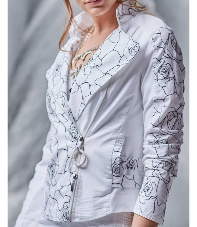 Elisa Cavaletti Short jacket Bianco-Nero