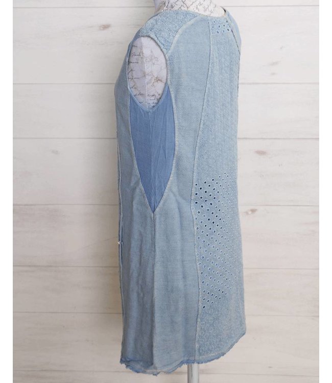 Elisa Cavaletti Sleevless dress light blue