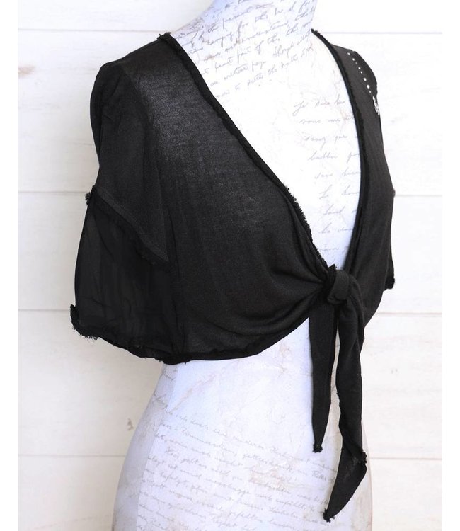 Elisa Cavaletti Bolero jacket black