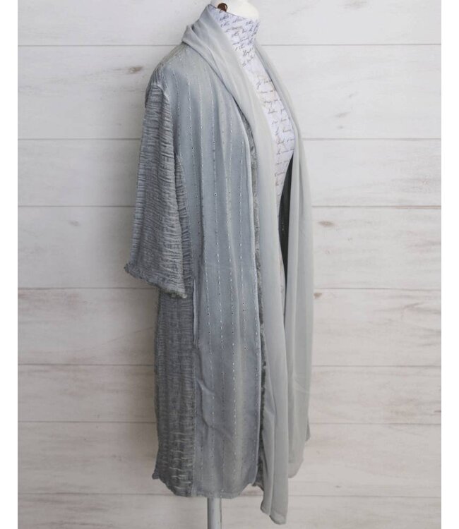 Elisa Cavaletti Lange Basicjacke hellgrau