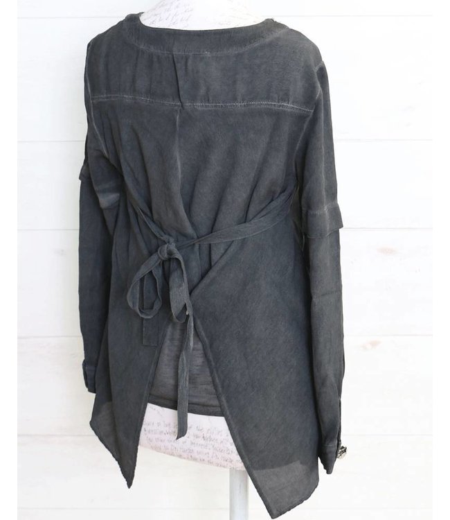 Elisa Cavaletti Haut noir délavé