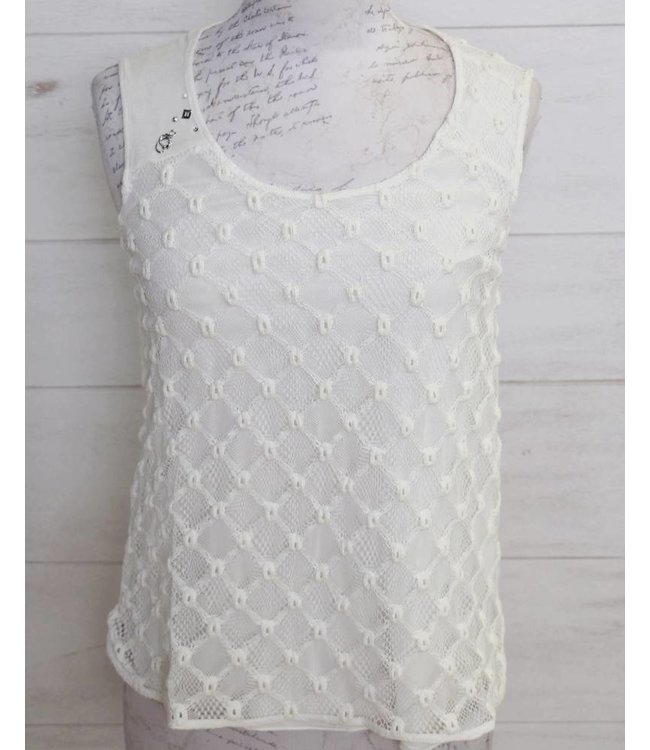 Elisa Cavaletti Romantic top ecru