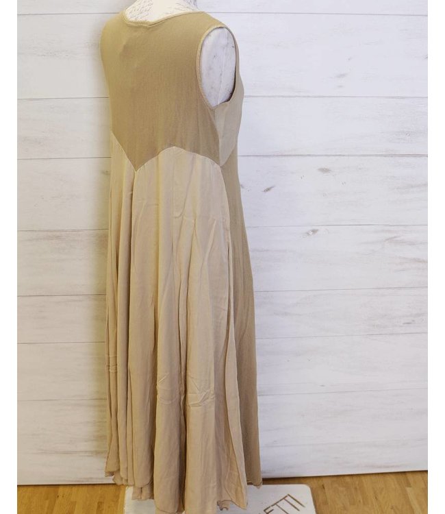 Elisa Cavaletti Langes Kleid taupe