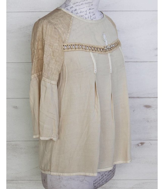 Elisa Cavaletti Shirt blouse beige