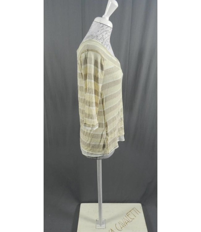 Elisa Cavaletti 3/4 Arm-Shirt écru-hellbeige-hellbraun