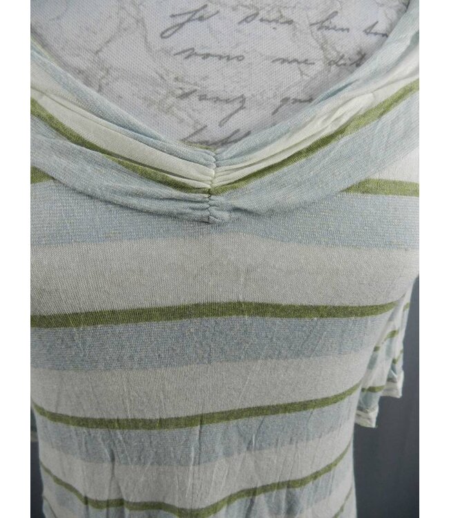 Elisa Cavaletti 3/4 Arm-Shirt écru-hellblau-grün