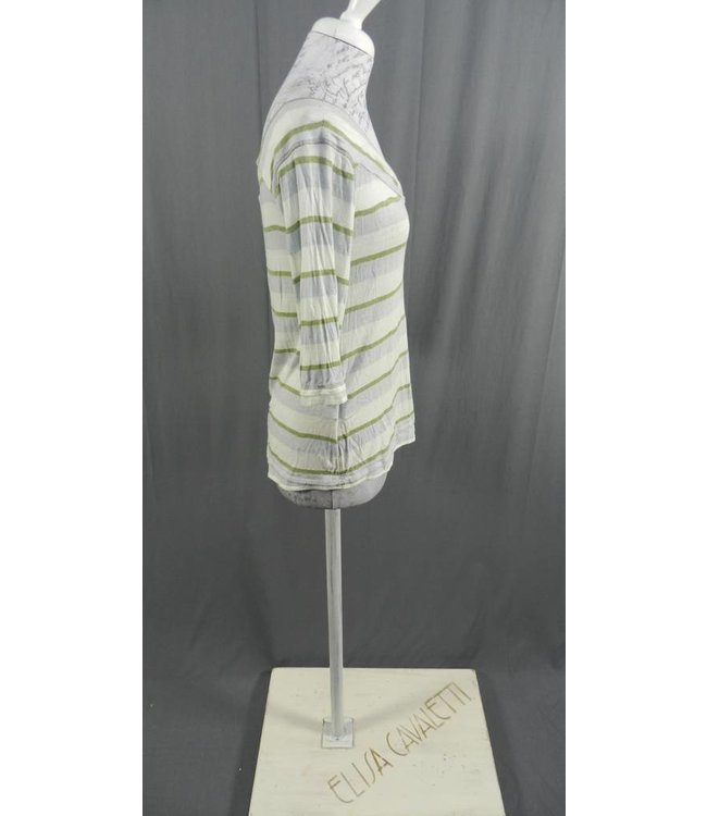 Elisa Cavaletti 3/4 Arm-Shirt écru-hellblau-grün