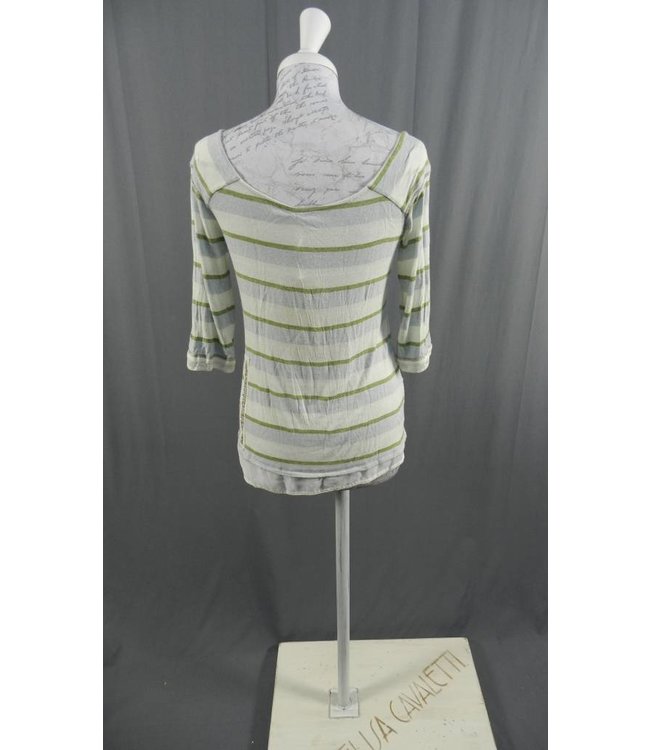 Elisa Cavaletti 3/4 Arm-Shirt écru-hellblau-grün