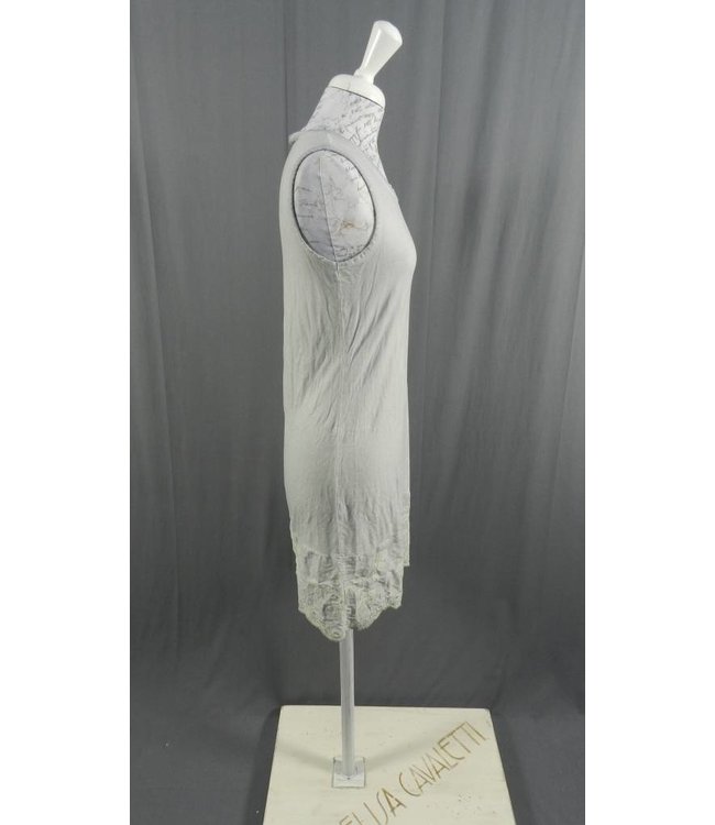 Elisa Cavaletti Aermelloses Longdress-Top blaugrau