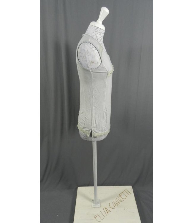 Elisa Cavaletti Aermelloses T-Shirt blau-grau