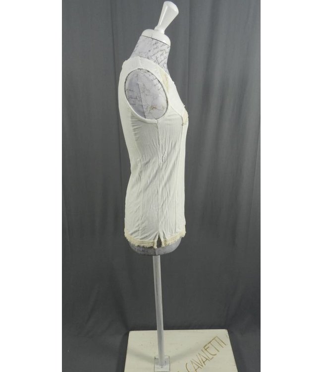 Elisa Cavaletti Aermelloses T-Shirt écru