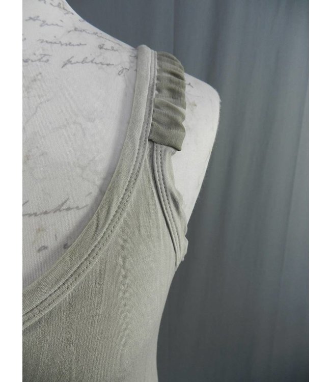 Elisa Cavaletti Basic-Top silbergrau verwaschen