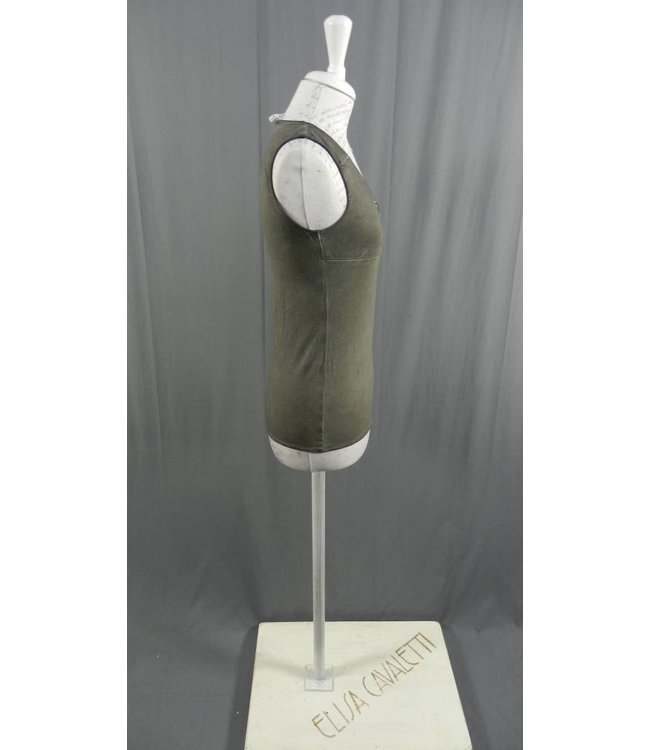 Elisa Cavaletti Basic-Top dunkelgrau verwaschen