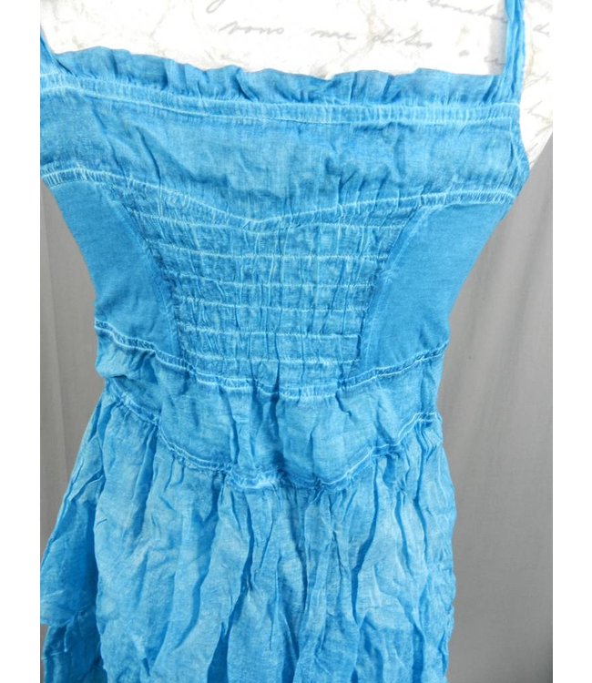 Elisa Cavaletti Dress-Longtop in verwaschenem türkisblau