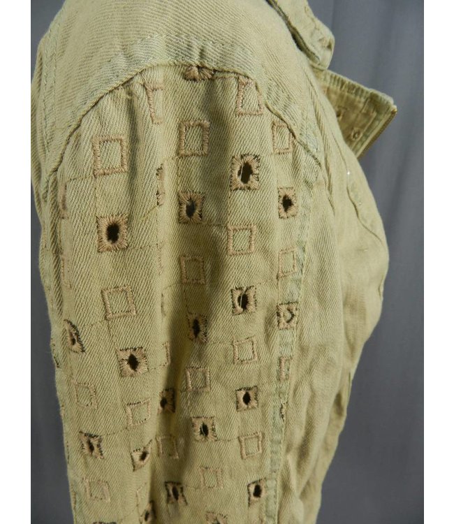 Elisa Cavaletti Kurz-Jeansjacke hellbraun denim verwaschen