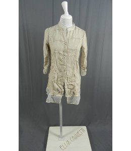 Elisa Cavaletti Leinen Bluse beige 3/4 Arm
