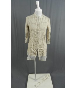 Elisa Cavaletti Leinen Bluse beige 3/4 Arm