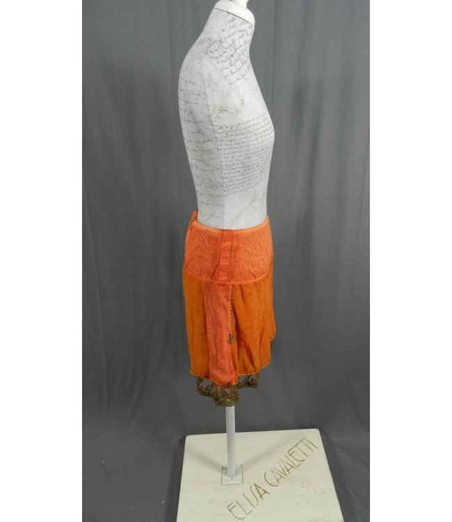 Elisa Cavaletti Minirock rot-orange verwaschen