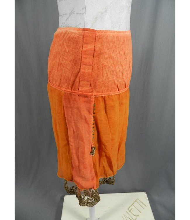 Elisa Cavaletti Minirock rot-orange verwaschen