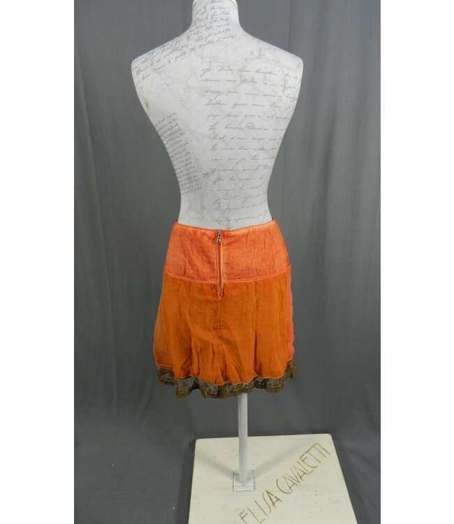 Elisa Cavaletti Minirock rot-orange verwaschen