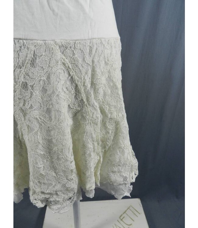 Elisa Cavaletti Rock mit Spitzen écru