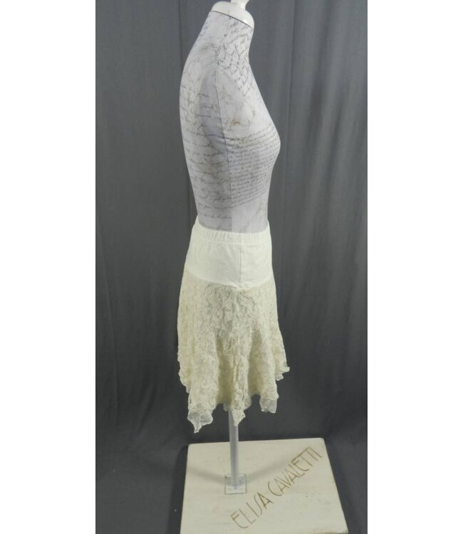 Elisa Cavaletti Rock mit Spitzen écru