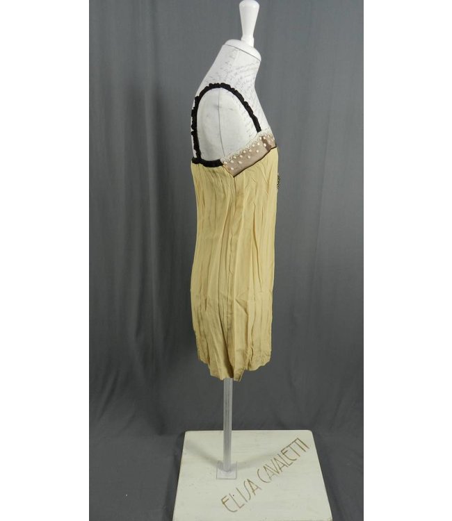 Elisa Cavaletti Träger-Longtop Seide mocca