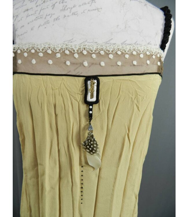 Elisa Cavaletti Träger-Longtop Seide mocca