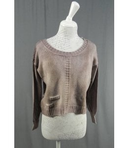 Elisa Cavaletti Kurzer Strickpullover violett marmoriert