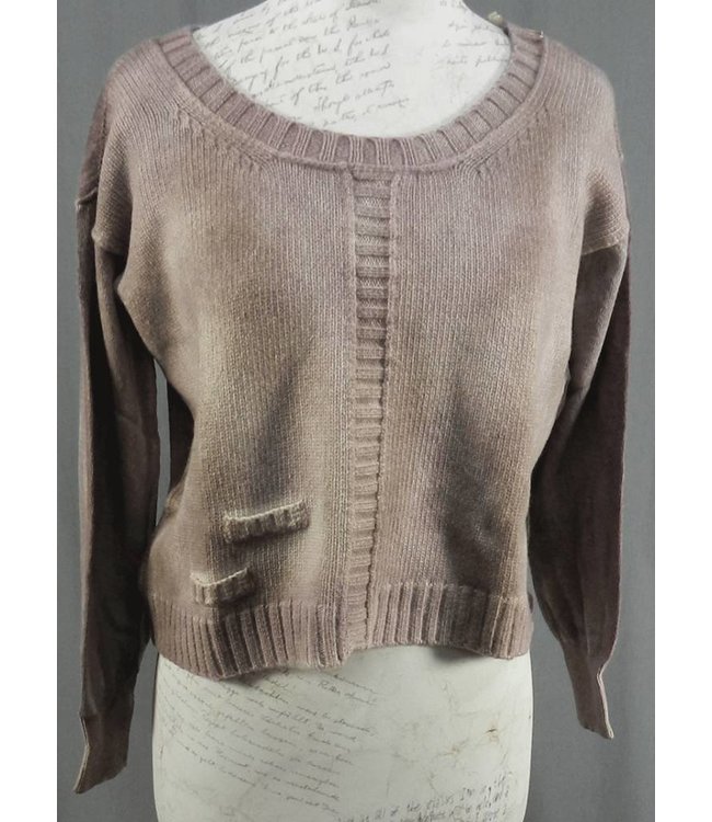 Elisa Cavaletti Kurzer Strickpullover violett marmoriert