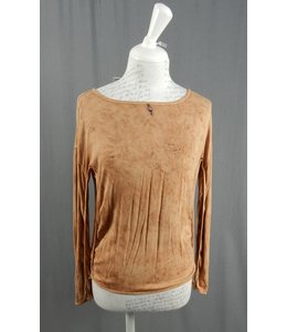 Elisa Cavaletti Basic-Shirt altrosa-braun-gold