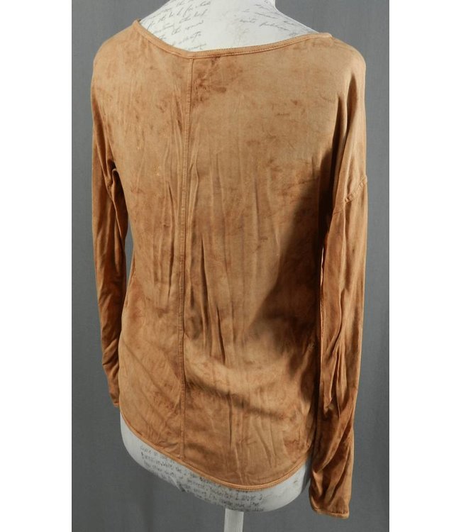 Elisa Cavaletti Basic-Shirt altrosa-braun-gold