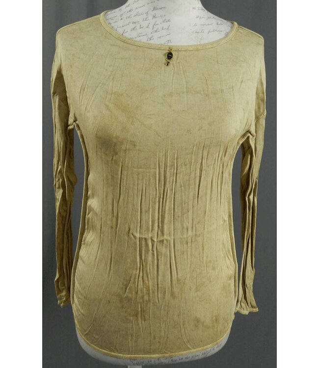 Elisa Cavaletti Basic-Shirt beige-gold