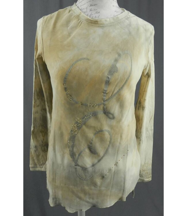 Elisa Cavaletti T-Shirt beige-grau marmoriert