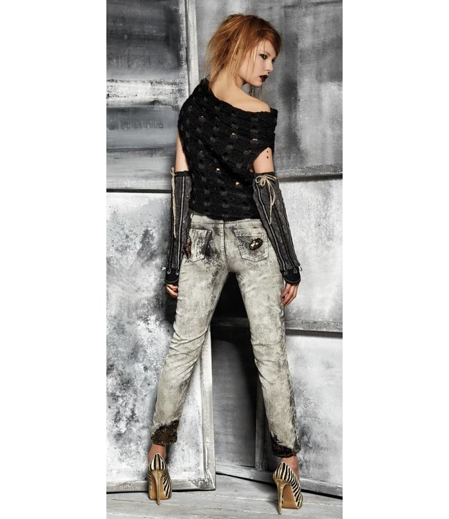 Elisa Cavaletti Strickgilet schwarz