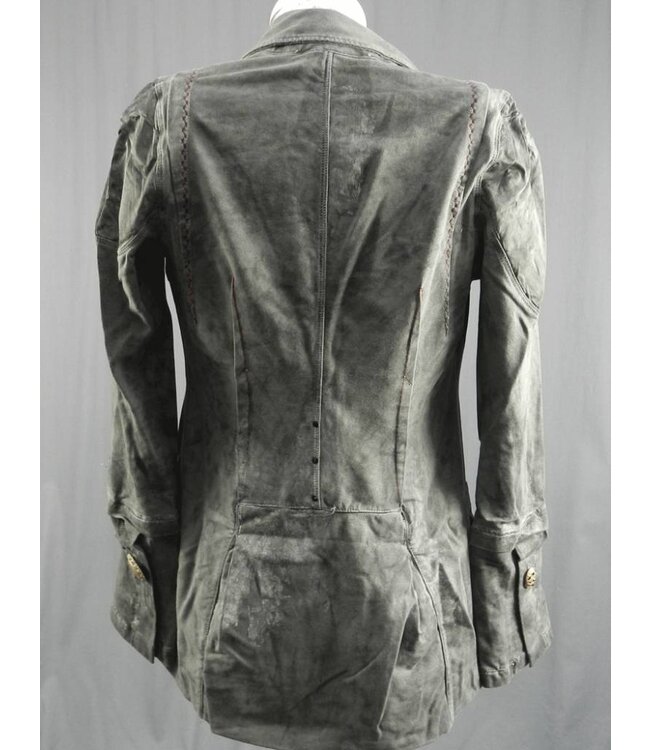 Elisa Cavaletti Lange Jacke antrazith verwaschen