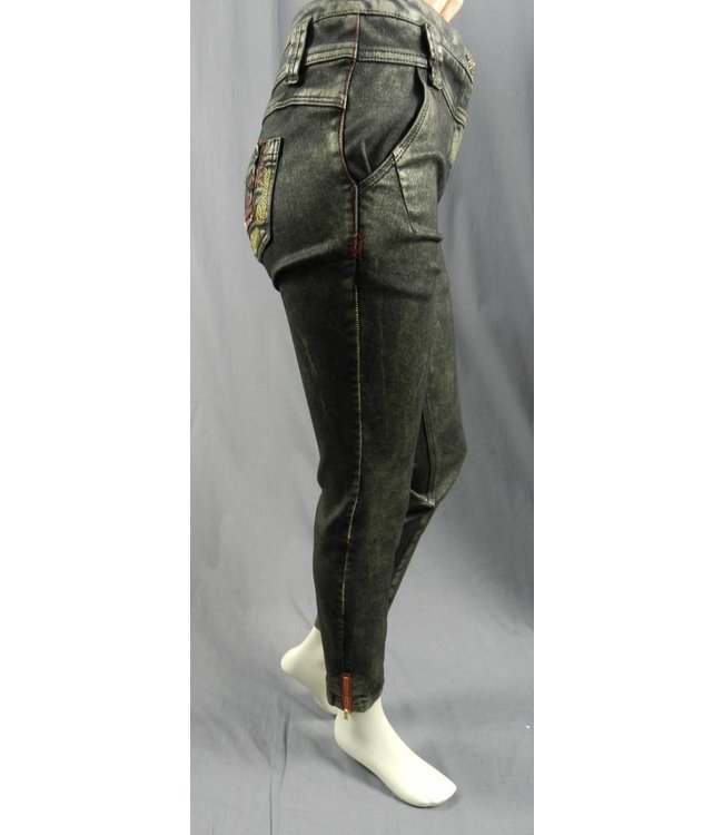 Elisa Cavaletti Jeans schwarz-gold