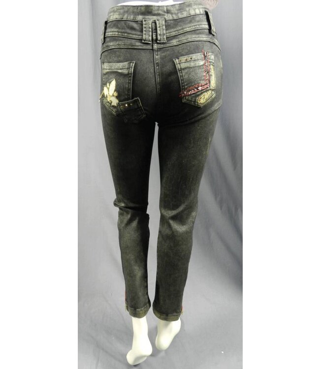 Elisa Cavaletti Jeans schwarz-gold