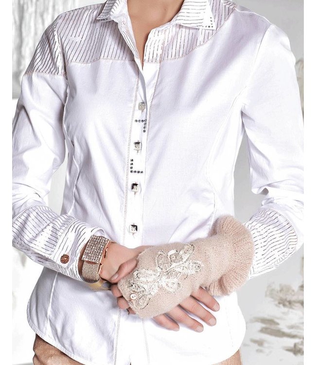 Elisa Cavaletti Bluse écru