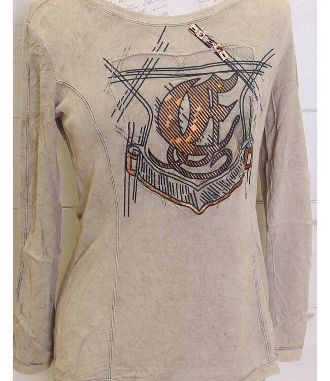 Elisa Cavaletti T-shirt taupe