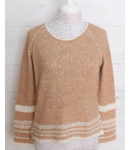 Elisa Cavaletti Short pullover dusky pink-ecru