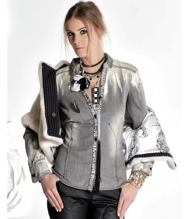 Elisa Cavaletti Boléro écru