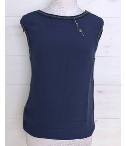 Elisa Cavaletti Basic top dark blue