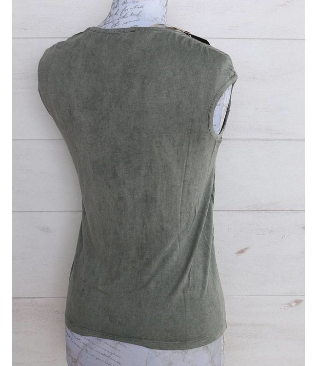 Elisa Cavaletti Haut vert délavé