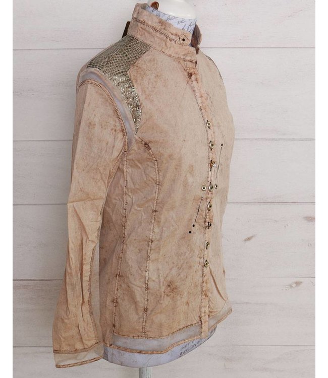 Elisa Cavaletti Chemisier rose délavé