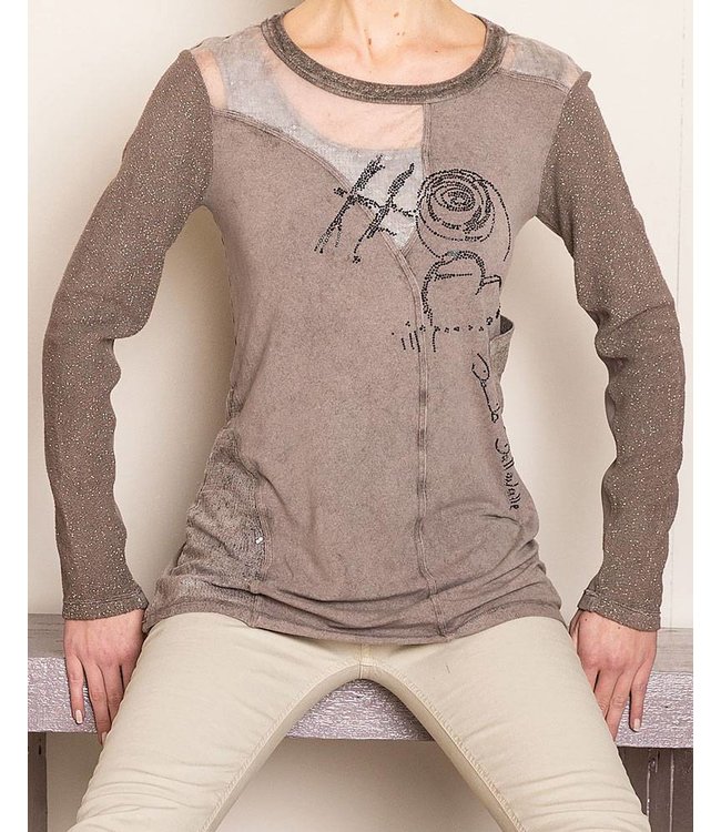 Elisa Cavaletti Long-sleeved top mauve