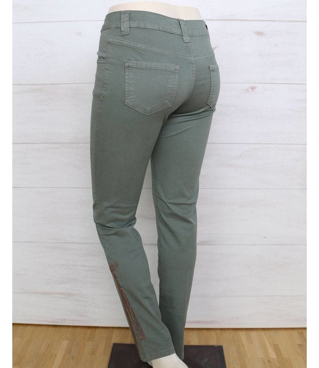 Elisa Cavaletti Pantalon vert foncé