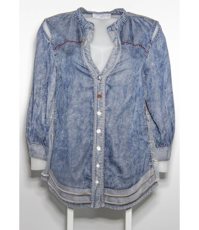 Elisa Cavaletti Chemisier Denim-Blu