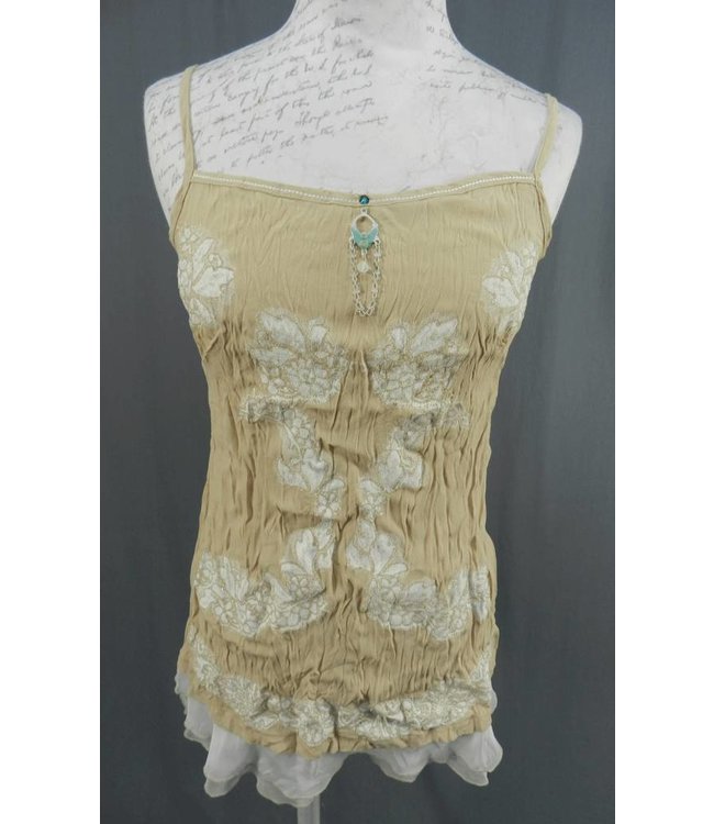 Elisa Cavaletti Trägertop beige-écru