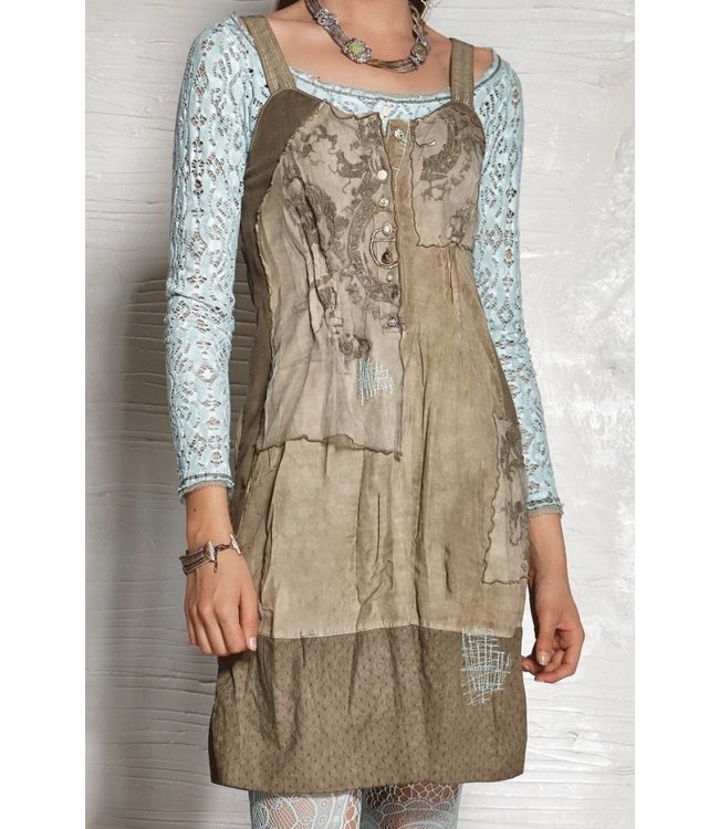 Elisa Cavaletti Strappy dress khaki